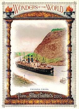 2013 Topps Allen & Ginter - Wonders of the World Cabinets #WOW-14 Panama Canal Front