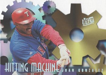 1996 Ultra - Hitting Machines #3 Juan Gonzalez Front