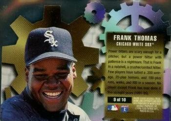 1996 Ultra - Hitting Machines #9 Frank Thomas Back