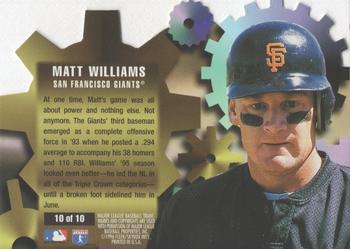 1996 Ultra - Hitting Machines #10 Matt Williams Back