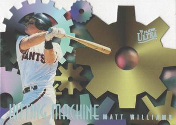 1996 Ultra - Hitting Machines #10 Matt Williams Front