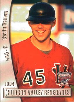 2004 Grandstand Hudson Valley Renegades 10th Anniversary #13 Kevin Brown Front