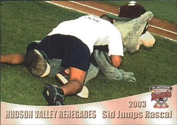 2004 Grandstand Hudson Valley Renegades 10th Anniversary #17 Sid Rosenberg / Rascal Front