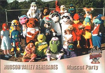 2004 Grandstand Hudson Valley Renegades 10th Anniversary #7 Mascot Party Front