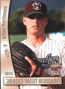 2004 Grandstand Hudson Valley Renegades 10th Anniversary #8 Brian Martineau Front