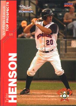 2007 Choice New York-Penn League Top Prospects #13 Tyler Henson Front