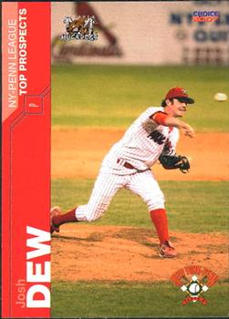 2007 Choice New York-Penn League Top Prospects #8 Josh Dew Front