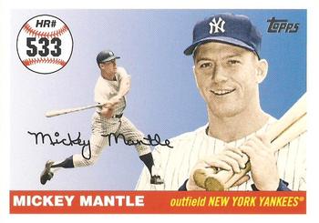 2008 Topps - Mickey Mantle Home Run History #MHR533 Mickey Mantle Front