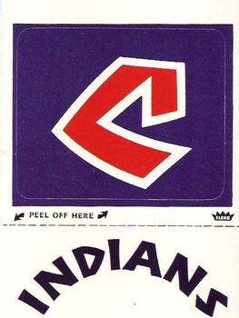 1978 Fleer Grand Slam Hi-Gloss Stickers #NNO Cleveland Indians Monogram Front