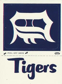 1978 Fleer Grand Slam Hi-Gloss Stickers #NNO Detroit Tigers Monogram Front