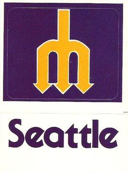 1978 Fleer Grand Slam Hi-Gloss Stickers #NNO Seattle Mariners Monogram Front