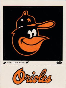 1979 Fleer Grand Slam Hi-Gloss Stickers #NNO Baltimore Orioles Monogram Front