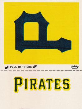 1979 Fleer Grand Slam Hi-Gloss Stickers #NNO Pittsburgh Pirates Monogram Front