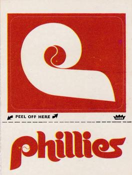 1979 Fleer Grand Slam Hi-Gloss Stickers #NNO Philadelphia Phillies Monogram Front