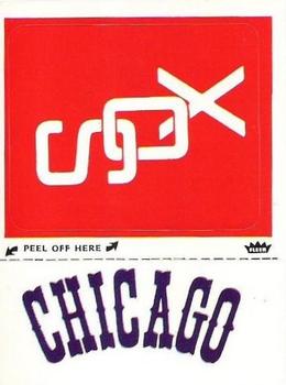 1979 Fleer Grand Slam Hi-Gloss Stickers #NNO Chicago White Sox Monogram Front