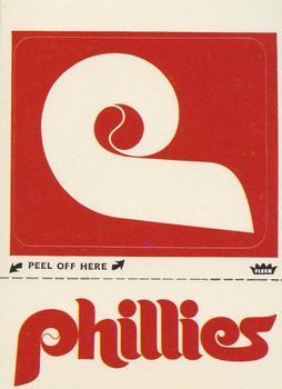 1979 Fleer Grand Slam Hi-Gloss Stickers #NNO Philadelphia Phillies Monogram Front