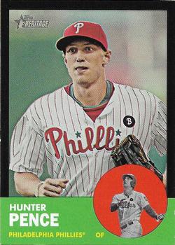 2012 Topps Heritage - Black #HP17 Hunter Pence Front
