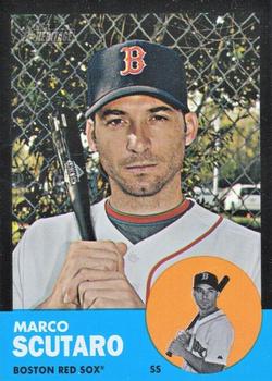 2012 Topps Heritage - Black #HP44 Marco Scutaro Front