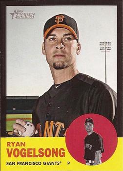 2012 Topps Heritage - Black #HP69 Ryan Vogelsong Front