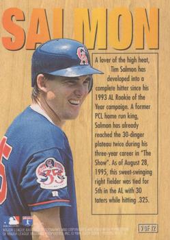 1996 Ultra - HR Kings (Home Run Kings) Exchange #9 Tim Salmon Back