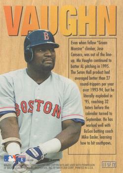 1996 Ultra - HR Kings (Home Run Kings) Exchange #11 Mo Vaughn Back