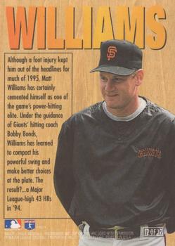1996 Ultra - HR Kings (Home Run Kings) Exchange #12 Matt Williams Back