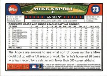 2008 Topps - Gold #73 Mike Napoli Back