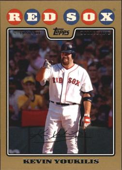 2008 Topps - Gold #104 Kevin Youkilis Front