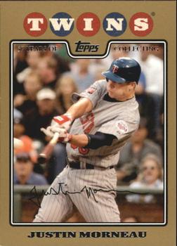 2008 Topps - Gold #110 Justin Morneau Front