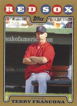 2008 Topps - Gold #123 Terry Francona Front