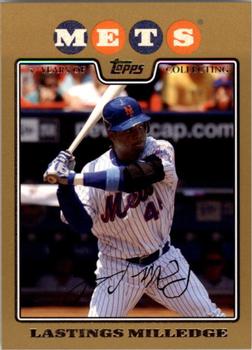2008 Topps - Gold #186 Lastings Milledge Front