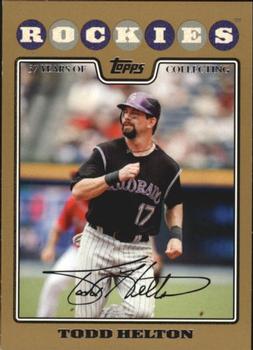 2008 Topps - Gold #195 Todd Helton Front
