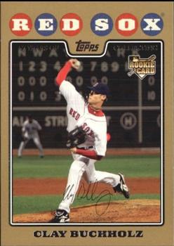 2008 Topps - Gold #232 Clay Buchholz Front