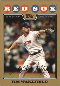 2008 Topps - Gold #295 Tim Wakefield Front