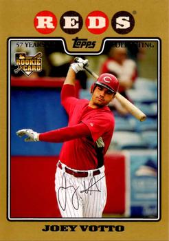 2008 Topps - Gold #319 Joey Votto Front