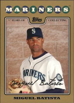 2008 Topps - Gold #352 Miguel Batista Front