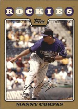 2008 Topps - Gold #356 Manny Corpas Front