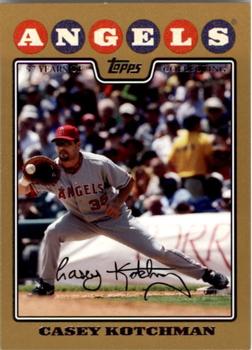 2008 Topps - Gold #373 Casey Kotchman Front