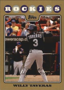 2008 Topps - Gold #376 Willy Taveras Front
