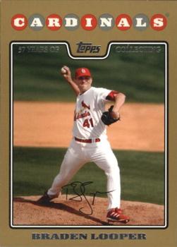 2008 Topps - Gold #449 Braden Looper Front