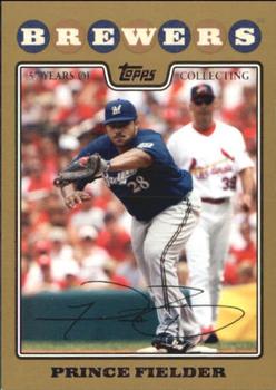 2008 Topps - Gold #450 Prince Fielder Front