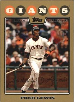 2008 Topps - Gold #547 Fred Lewis Front