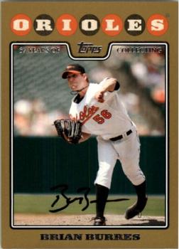 2008 Topps - Gold #608 Brian Burres Front