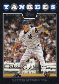 2008 Topps - Black #349 Mike Mussina Front