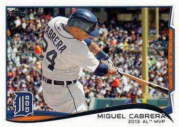 2014 Topps #335 Miguel Cabrera Front