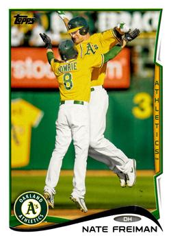 2014 Topps #343 Nate Freiman Front