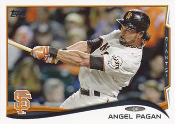 2014 Topps #442 Angel Pagan Front