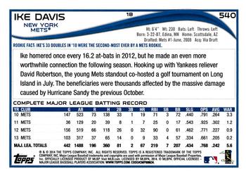 2014 Topps #540 Ike Davis Back