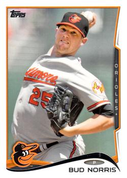 2014 Topps #543 Bud Norris Front