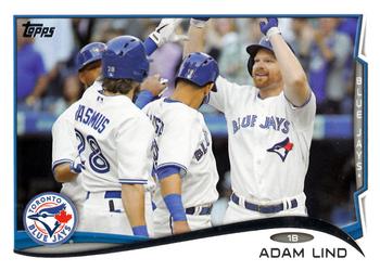 2014 Topps #573 Adam Lind Front